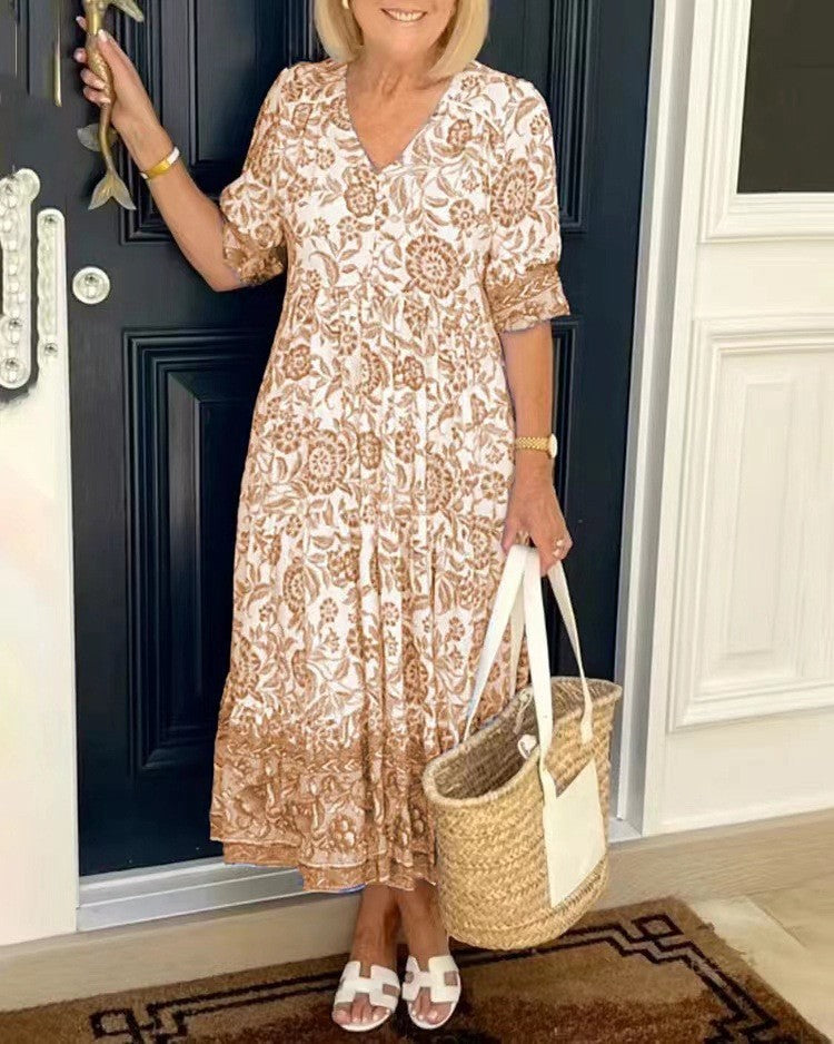 Keisha™ | Graceful V-Neck Floral