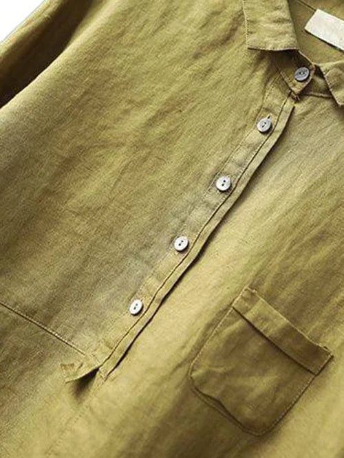 Elvie | Elegant Linen Summer Blouse