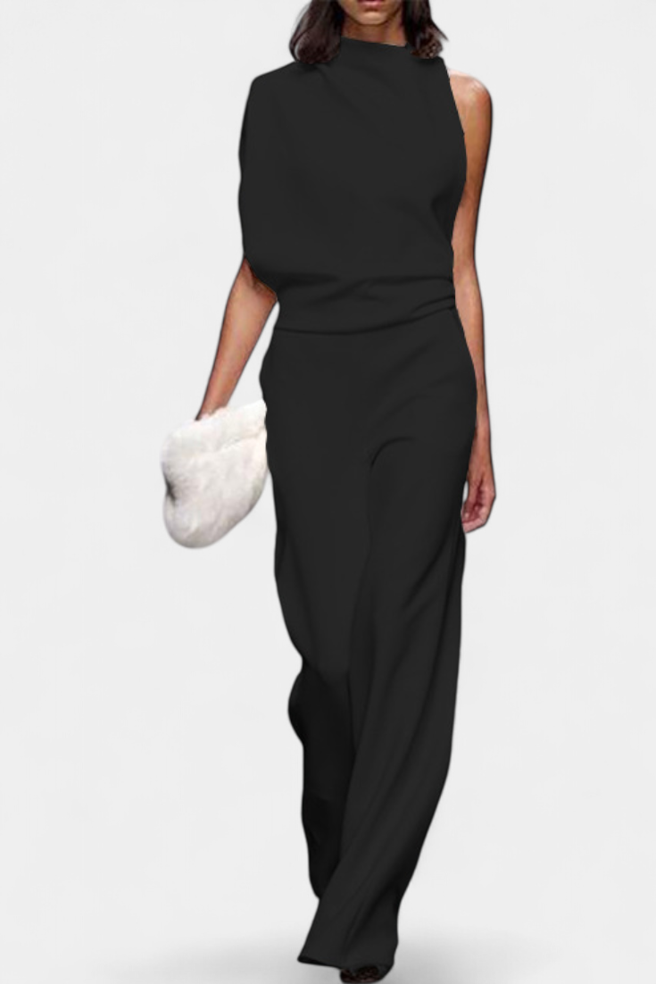 Etta™ - Asymmetrical One-Shoulder Jumpsuit with Flowing Legs