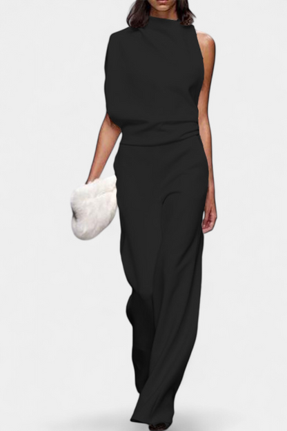 Etta™ - Asymmetrical One-Shoulder Jumpsuit with Flowing Legs