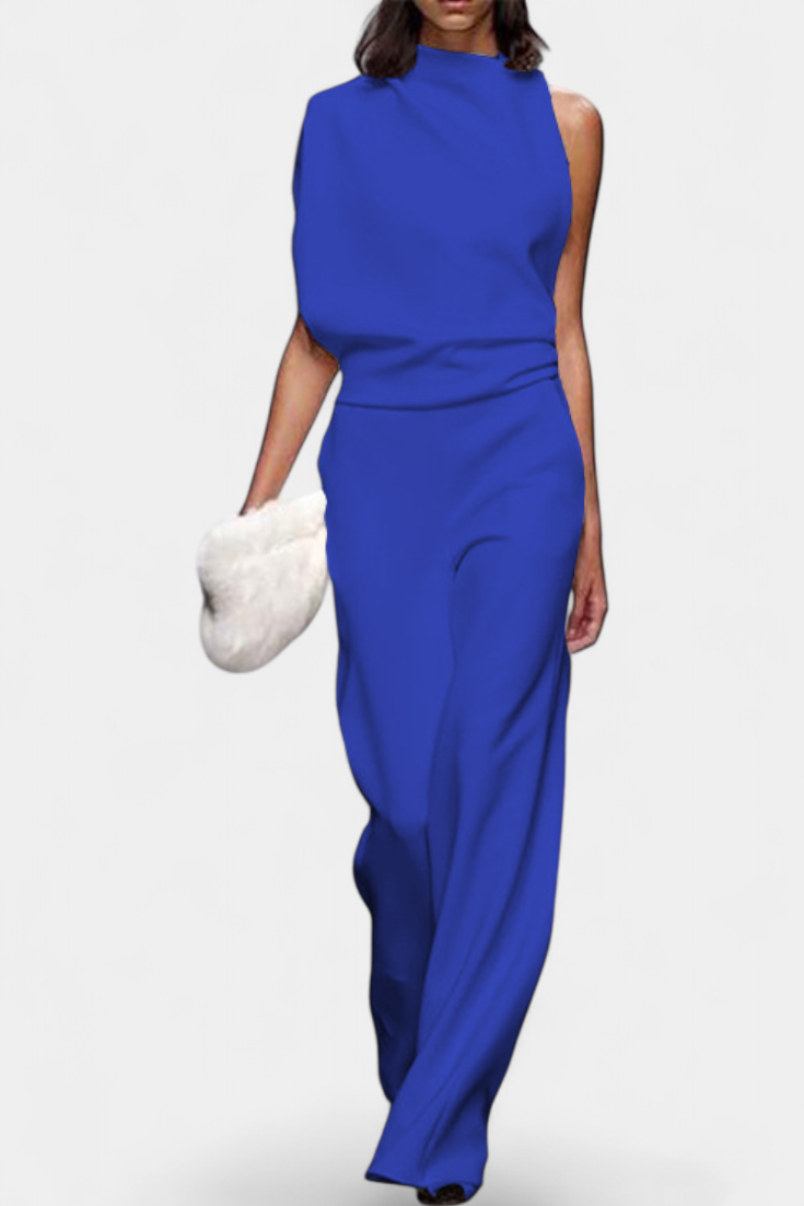 Etta™ - Asymmetrical One-Shoulder Jumpsuit with Flowing Legs