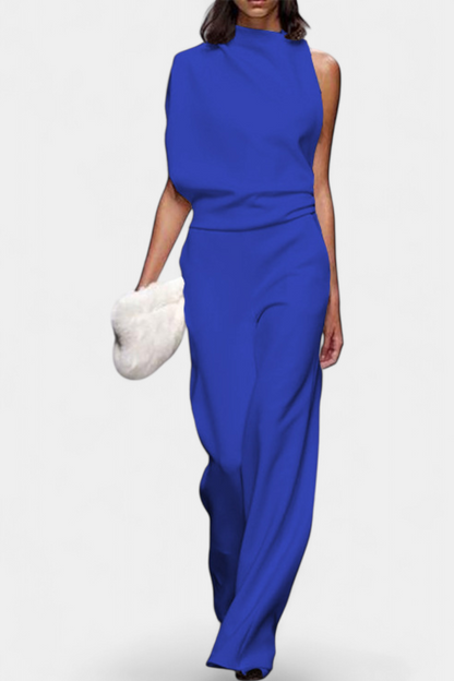 Etta™ - Asymmetrical One-Shoulder Jumpsuit with Flowing Legs