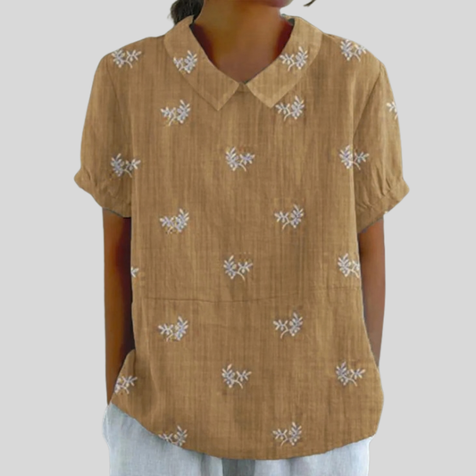 Geneviève | Subtle Embroidered Top