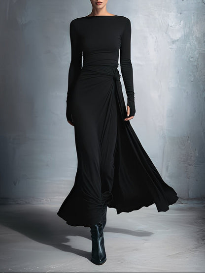 Mildred · Maxi dress with side knot