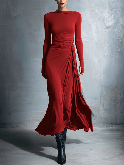 Mildred · Maxi dress with side knot