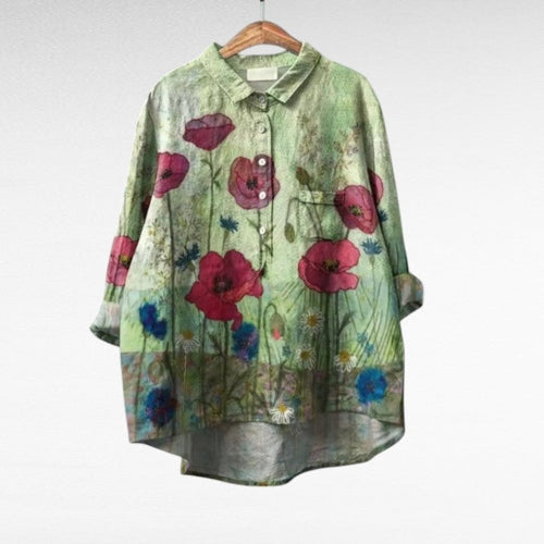 Juliette | Elegant Linen Summer Blouse