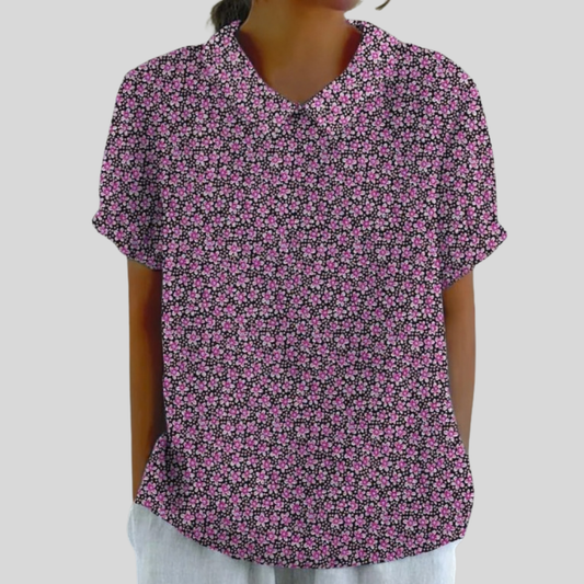 Léonie | Delicate Floral Print Blouse