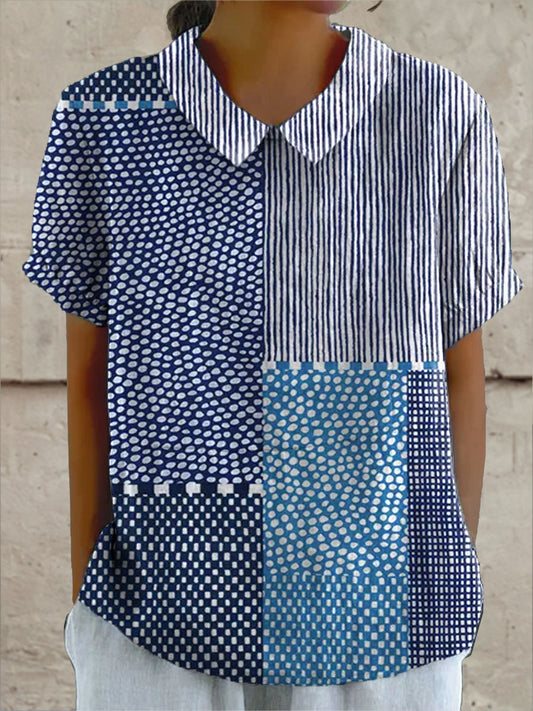 Allie | Patchwork Print Blouse