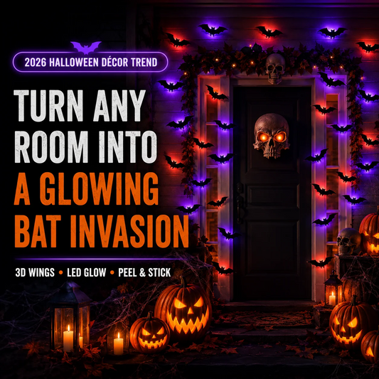 BooHaven | 3D LED Glowing Bats
