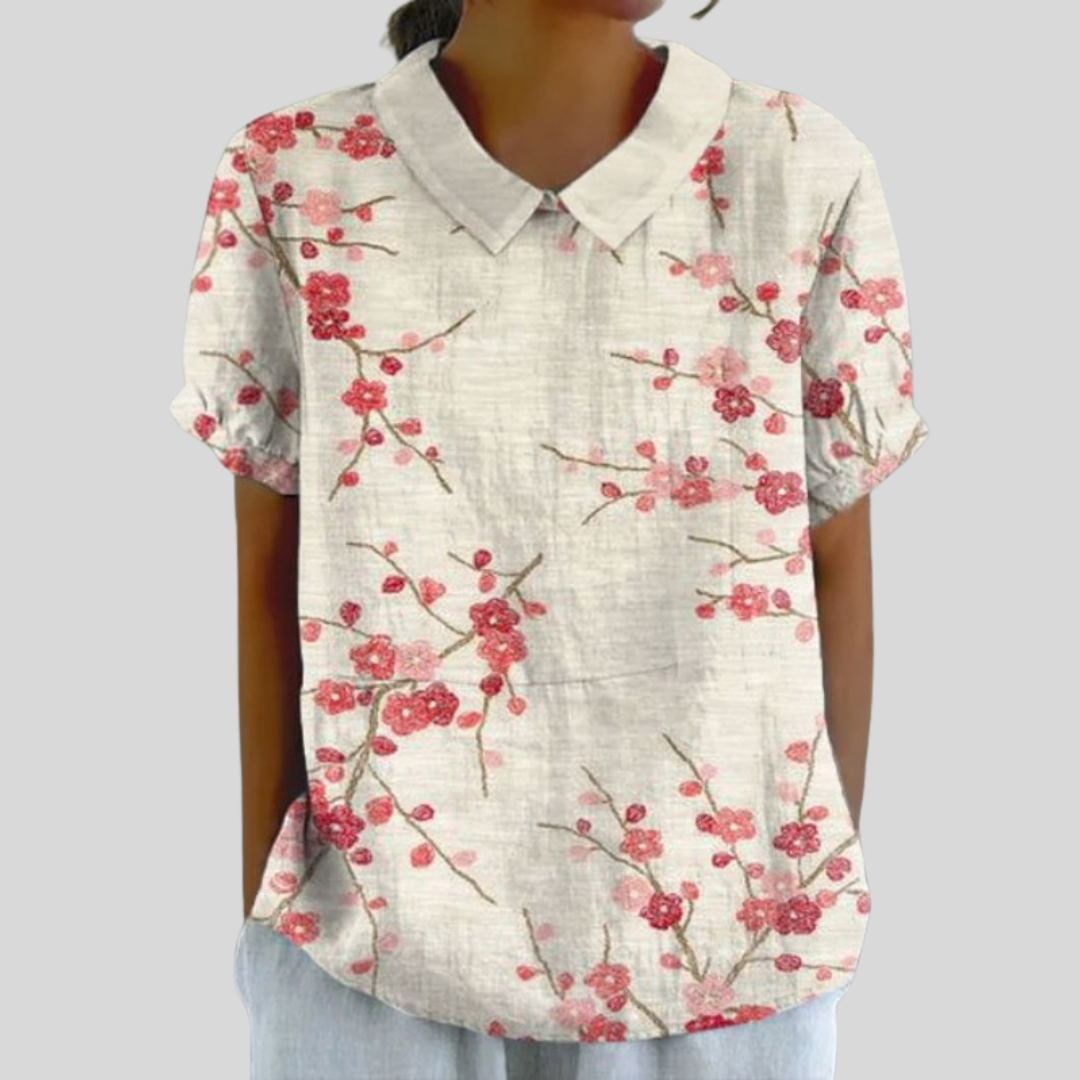 Florence | Elegant Floral Blouse