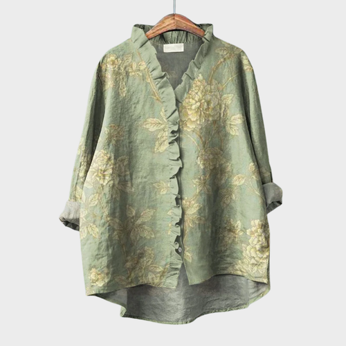 Rosalinde | Elegant Linen Summer Blouse