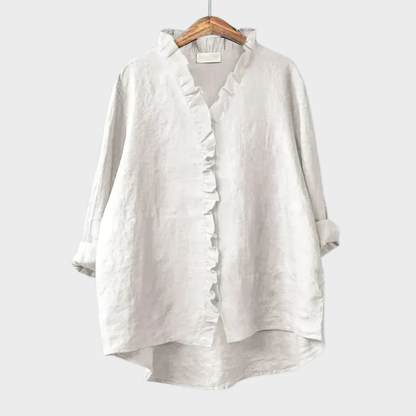 Eline | Elegant Linen Summer Blouse