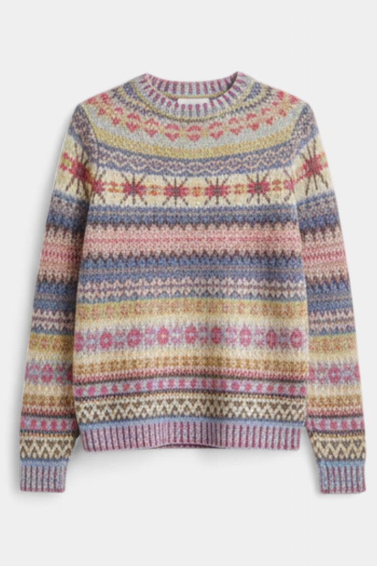Basilea Soft Knit Sweater with Jacquard Pattern