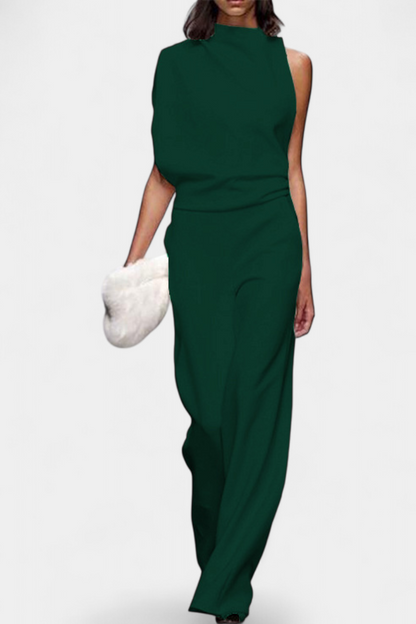 Etta™ - Asymmetrical One-Shoulder Jumpsuit with Flowing Legs
