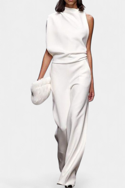 Etta™ - Asymmetrical One-Shoulder Jumpsuit with Flowing Legs
