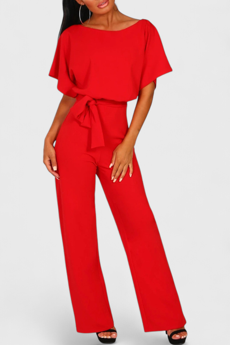 Evie™ - Wide-Cut Fluid Jumpsuit with Elegant Silhouette