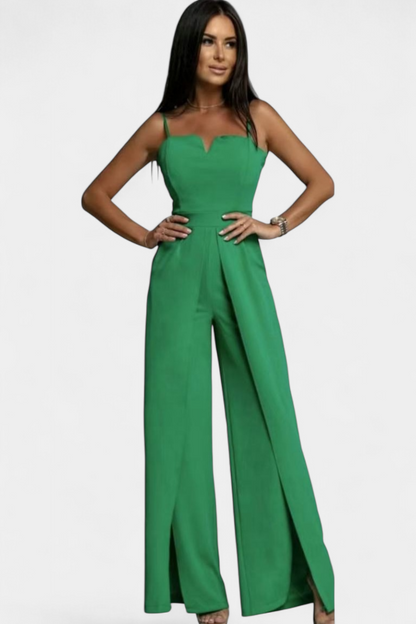 Prescillia™ - Elegant Strap Jumpsuit with Side Cutouts