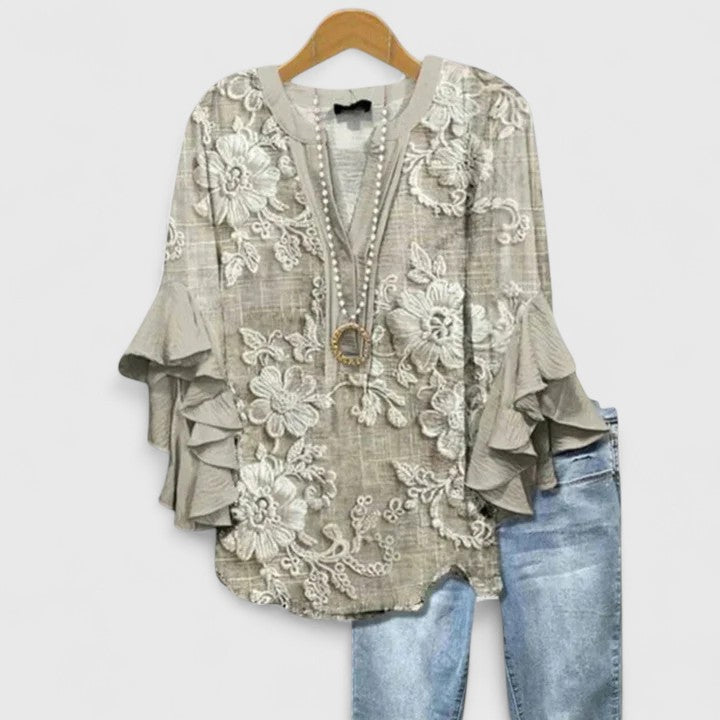 Isabella™ | Ruffle Sleeve Blouse