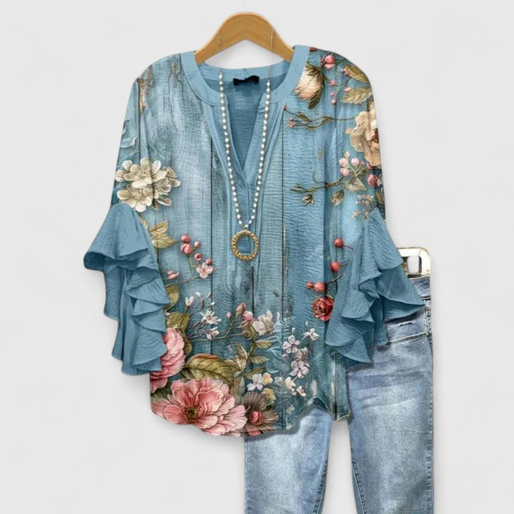 Isabella™ | Ruffle Sleeve Blouse