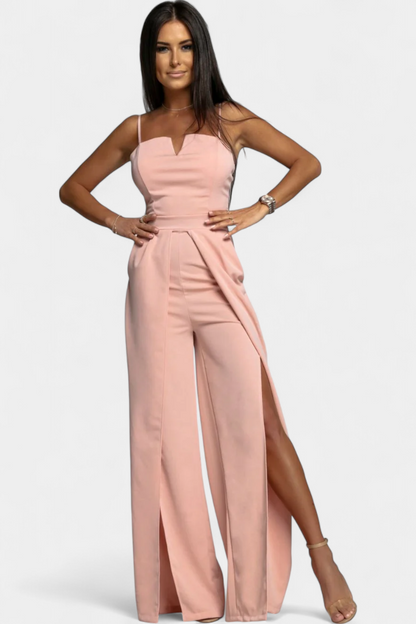 Prescillia™ - Elegant Strap Jumpsuit with Side Cutouts