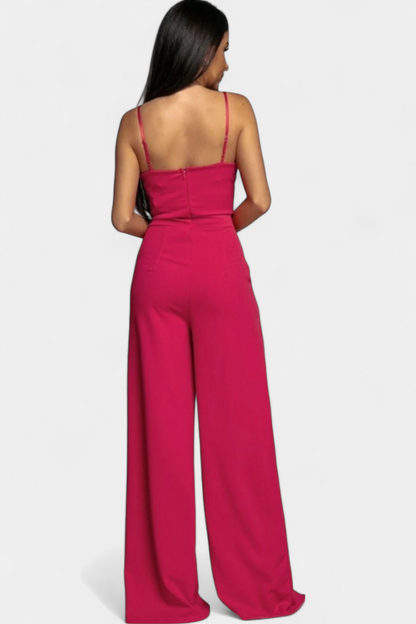 Prescillia™ - Elegant Strap Jumpsuit with Side Cutouts