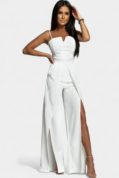 Prescillia™ - Elegant Strap Jumpsuit with Side Cutouts