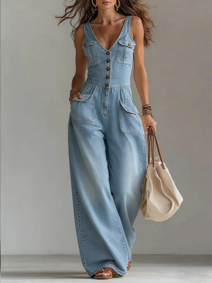 Claire | Women’s V-Neck Jumpsuit