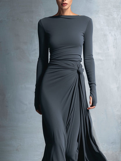 Mildred · Maxi dress with side knot