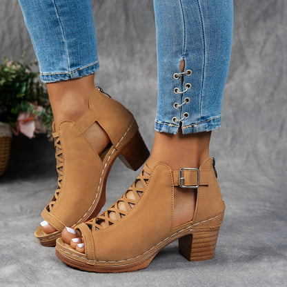 Nessa™ | Lattice-Heel Sandals