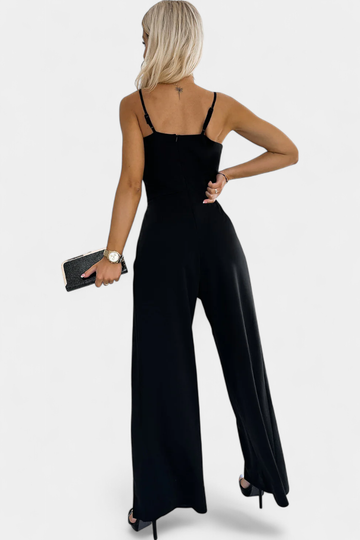 Prescillia™ - Elegant Strap Jumpsuit with Side Cutouts