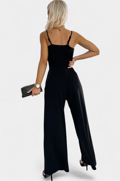 Prescillia™ - Elegant Strap Jumpsuit with Side Cutouts