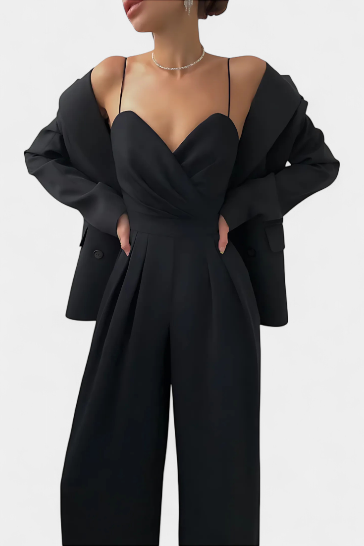 Romily™ - Sleeveless Jumpsuit with Tailored Waist and Flowy Legs