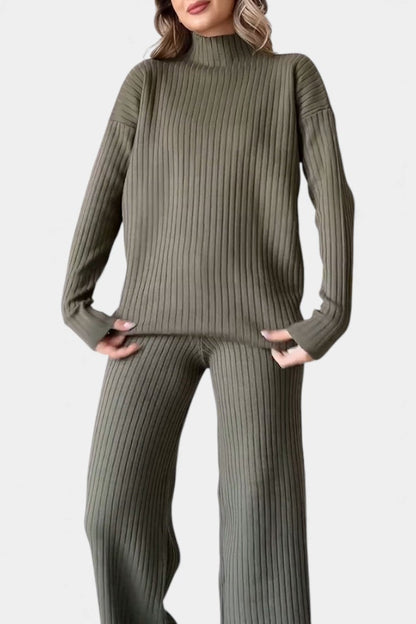 Florisse™ - Stylish Casual Knit Set with Side Slit