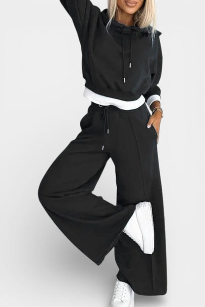 Tiziana™ - Oversized Comfort Hoodie and High-Waisted Pants Set