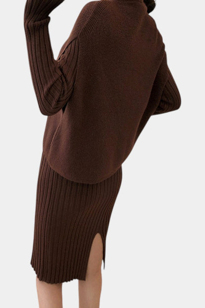 Alectra™ - Modern Silhouette Two-Piece Knit Ensemble