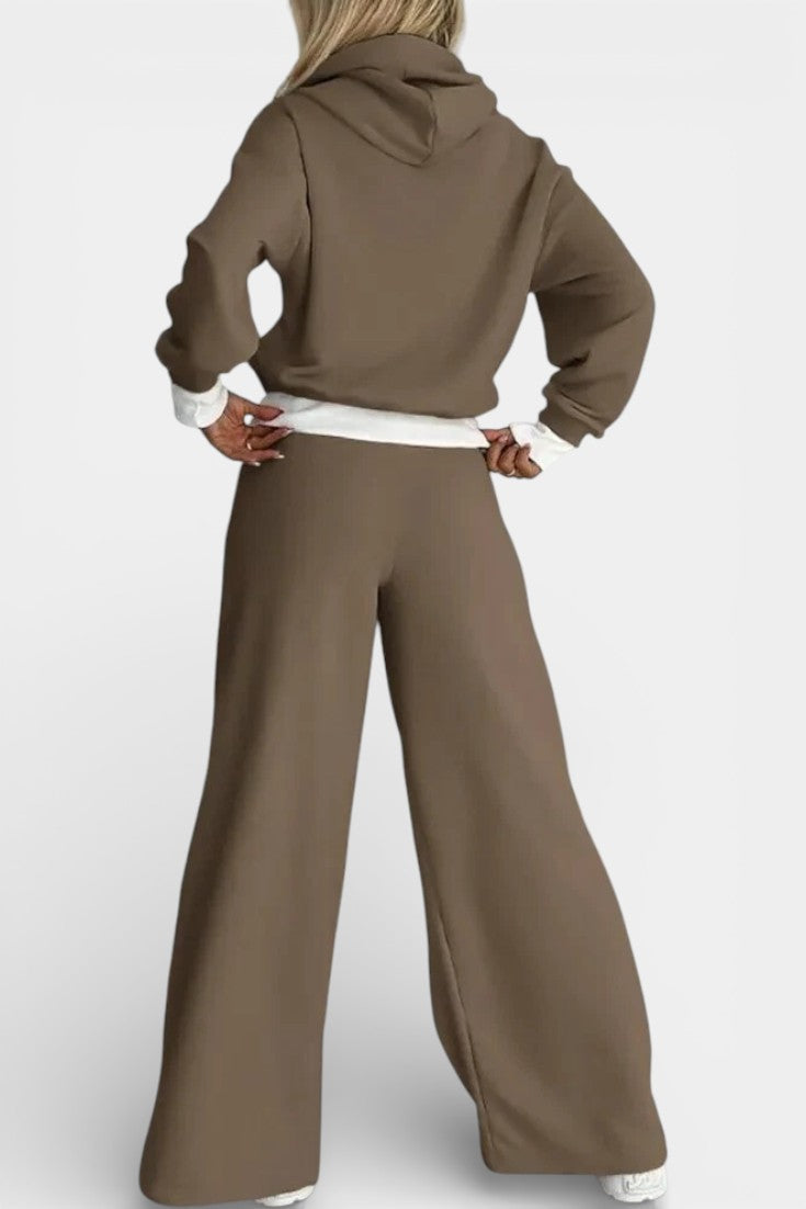 Tiziana™ - Oversized Comfort Hoodie and High-Waisted Pants Set