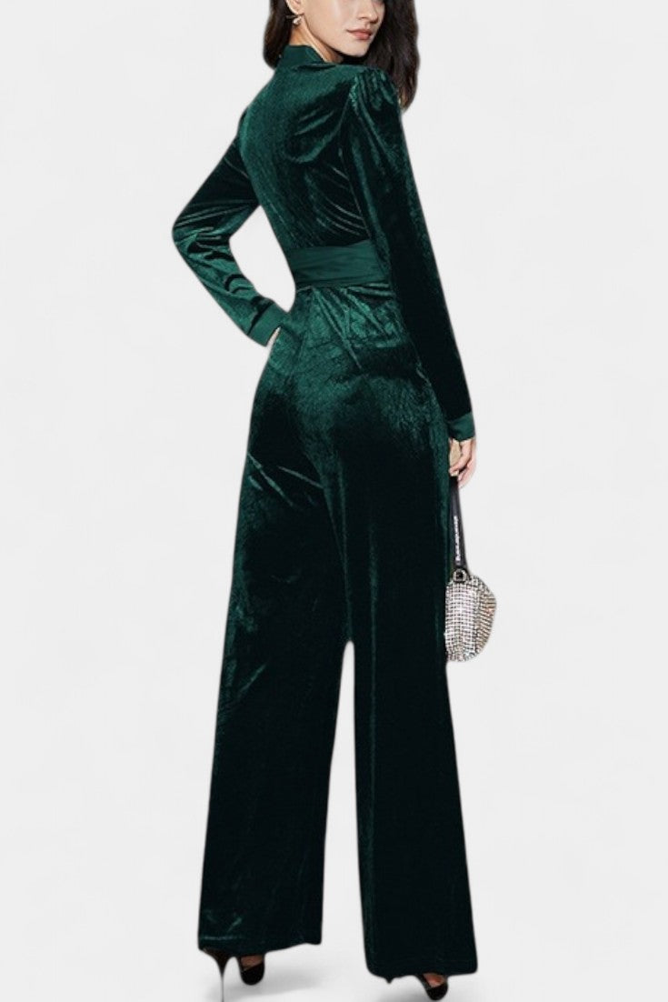 Henrietta™ - Chic High-Waisted Wide-Leg Jumpsuit