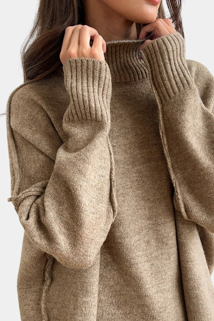 Xylia™ - Knit Set with Turtleneck and Wide-Leg Trousers