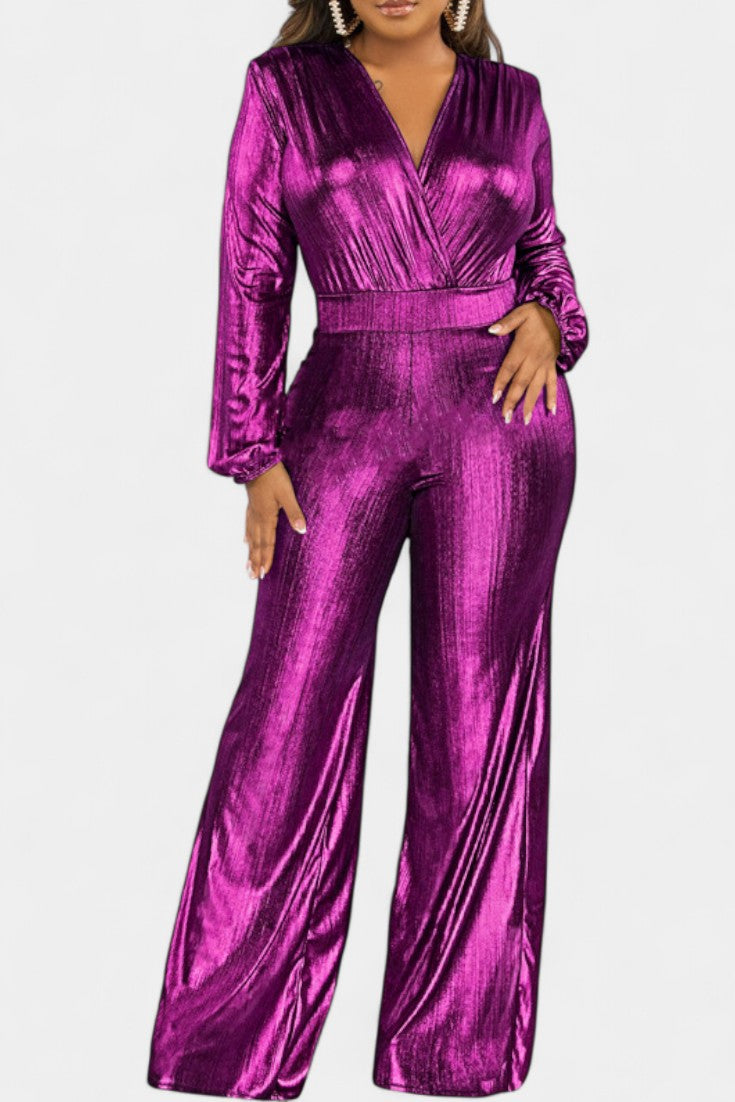 Papeete™ - Chic Deep V-Neck Jumpsuit