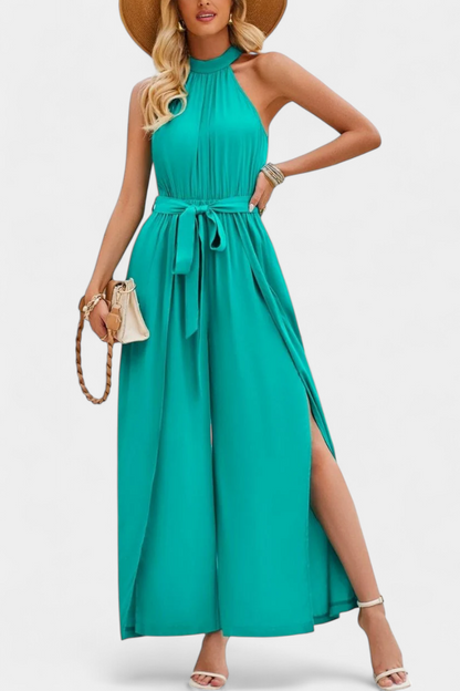 Nerya™ -  One-Shoulder Jumpsuit with Bow Accent
