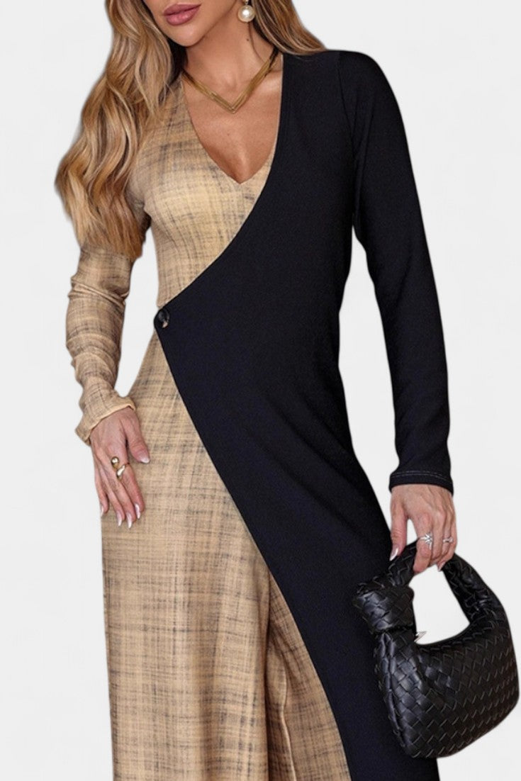 Chic™ - Colorblock Wide-Leg Jumpsuit