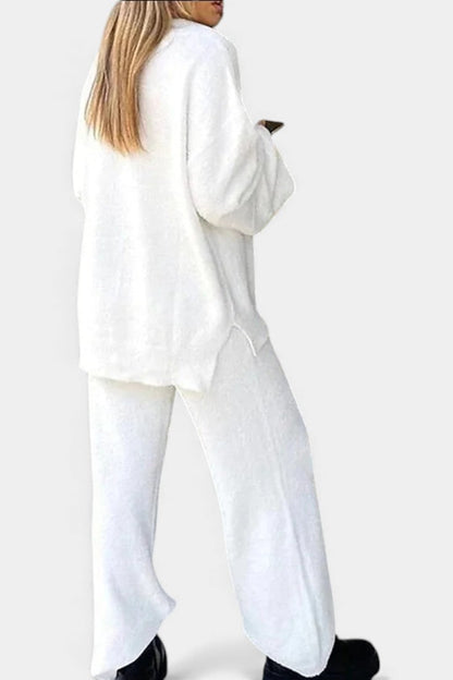 Siléale™ - Cozy V-Neck Two-Piece Daily Outfit