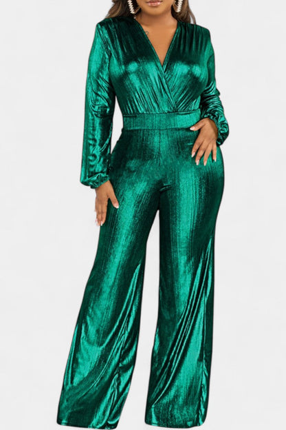 Papeete™ - Chic Deep V-Neck Jumpsuit