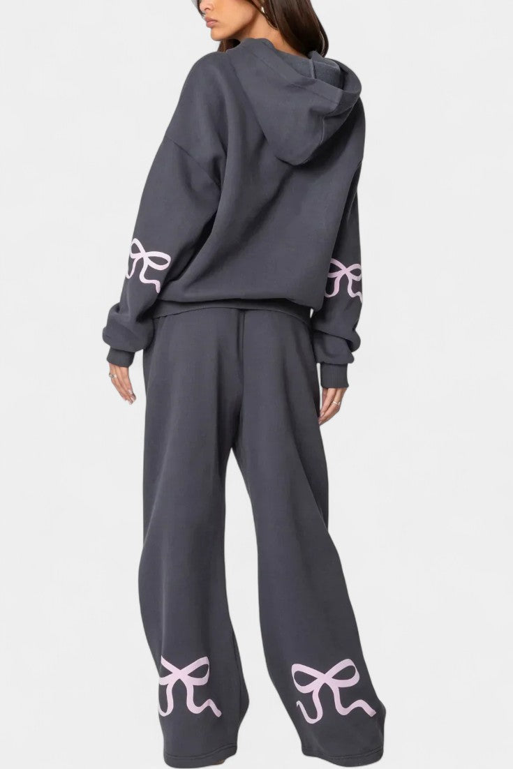 Caleta™ - Relaxed Hoodie Ensemble with Flowing Trousers
