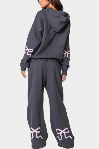 Caleta™ - Relaxed Hoodie Ensemble with Flowing Trousers