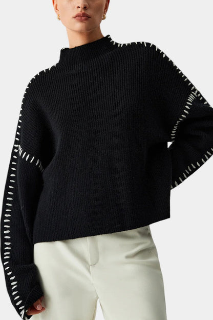Rowena Cozy Oversized Turtleneck Sweater in Soft Knit