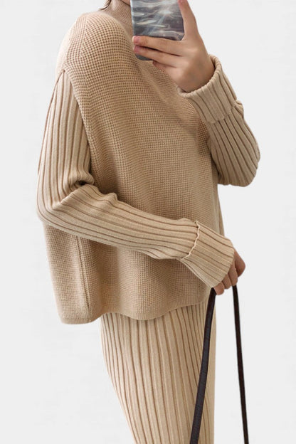 Alectra™ - Modern Silhouette Two-Piece Knit Ensemble
