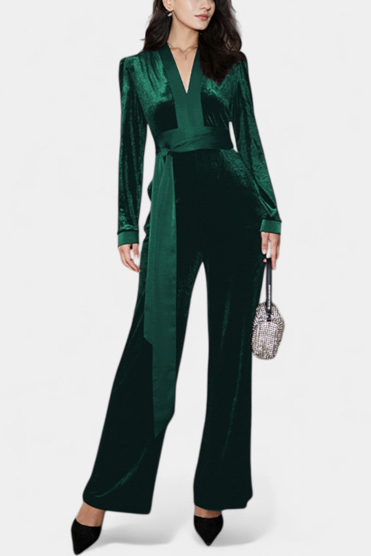 Henrietta™ - Chic High-Waisted Wide-Leg Jumpsuit
