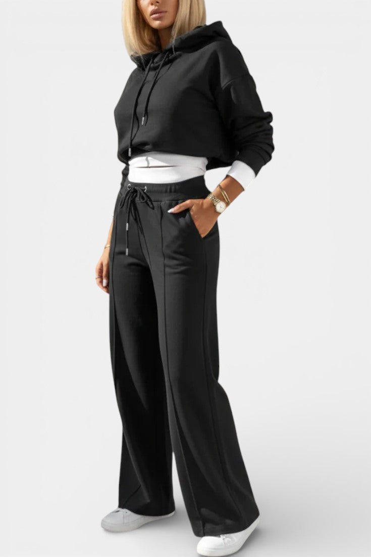 Tiziana™ - Oversized Comfort Hoodie and High-Waisted Pants Set