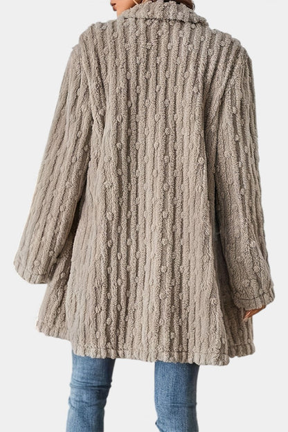 Ceres Casual Mid-Thigh Double-Breasted Jacket